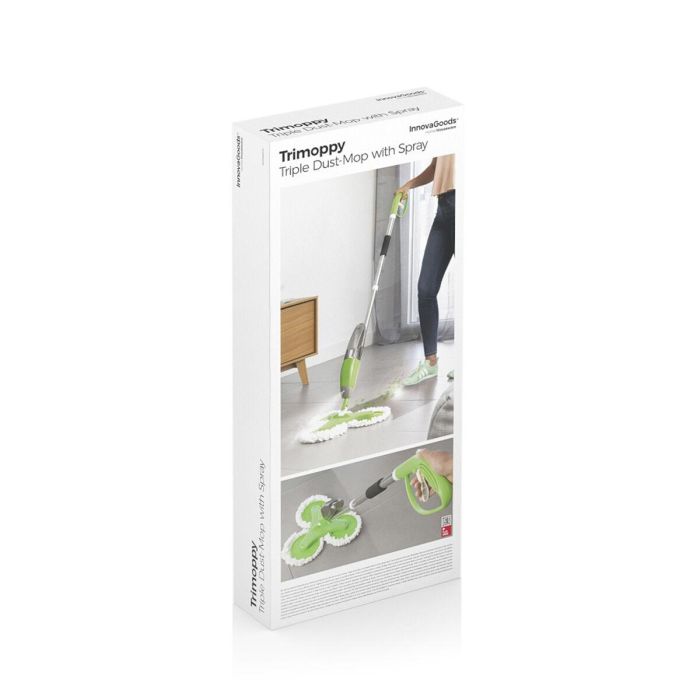 Mopa Triple con Pulverizador Trimoppy InnovaGoods 1 Mopa Triple con Pulverizador Trimoppy InnovaGoods 1