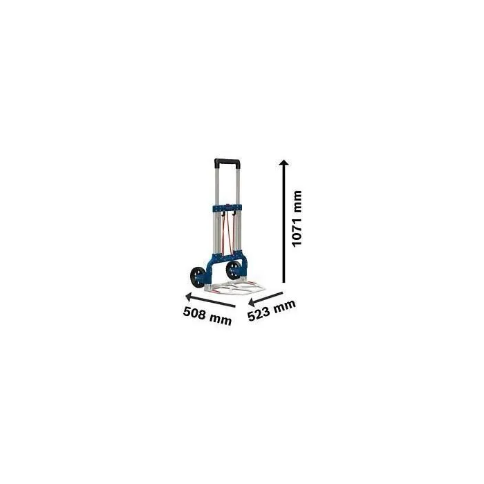 Bosch Professional Carretilla de transporte plegable para L-Boxx, capacidad de suelo 125 kg - 1600A001SA 1