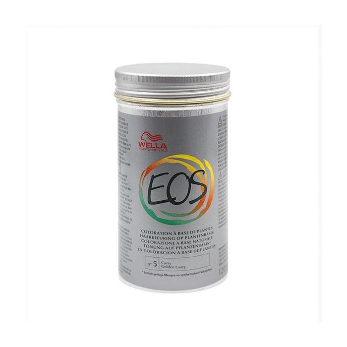 Wella Eos Color 5 Curry Golden 120g - Coloración vegetal natural y vibrante Wella Eos Color 5 Curry Golden 120g - Coloración vegetal natural y vibrante