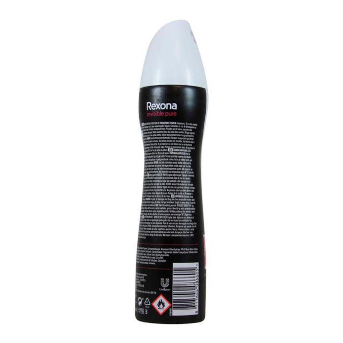 Desodorante rexona spray 200 ml invisible pure 1