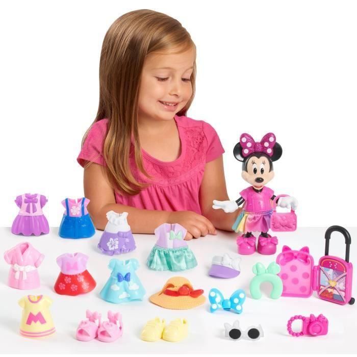 Caja para muñecas - DISNEY MINNIE MOUSE - Caja de moda - Muñeca Minnie 15 cm, 25 piezas de moda y complementos 1 Caja para muñecas - DISNEY MINNIE MOUSE - Caja de moda - Muñeca Minnie 15 cm, 25 piezas de moda y complementos 1