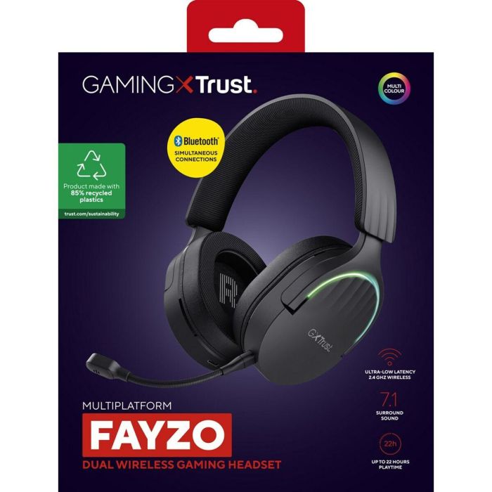 Auriculares Gaming Inalámbricos con Micrófono Trust Gaming GXT 491 Fayzo/ Bluetooth/ Jack 3.5/ Negros 6