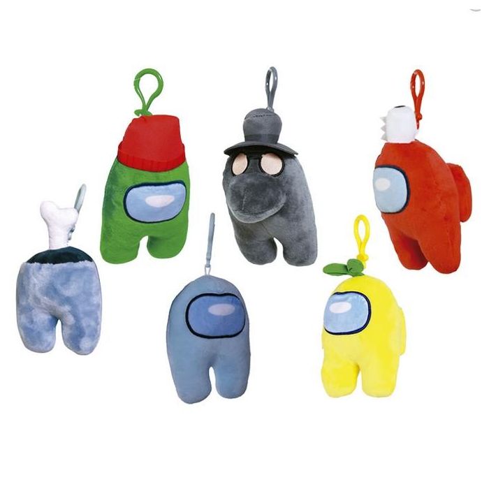 Bizak Peluche Llavero Among Us 13 cm - Juego, Súper Suave, 6 Modelos