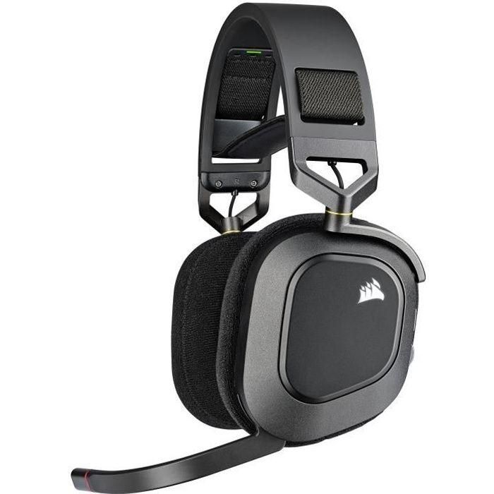 Auriculares Bluetooth con Micrófono Corsair HS80 RGB Negro Multicolor 0 Auriculares Bluetooth con Micrófono Corsair HS80 RGB Negro Multicolor 0