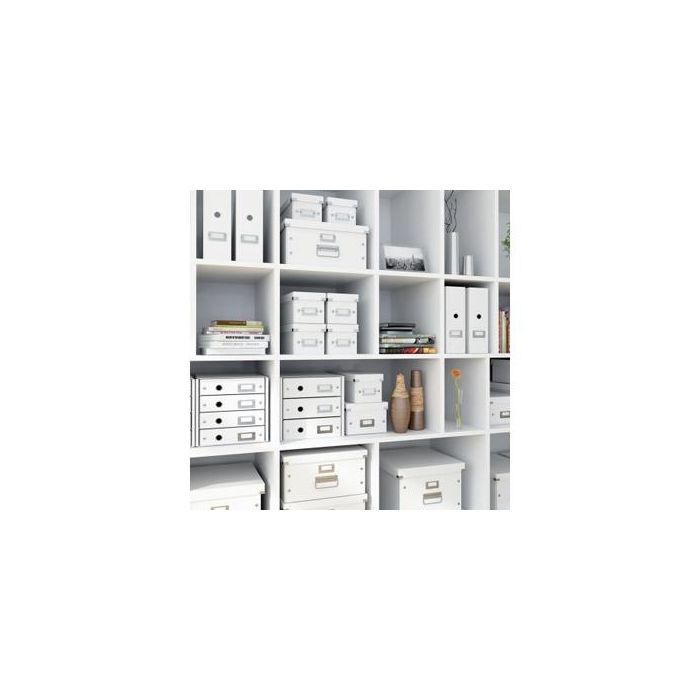 Caja Almacenamiento Leitz Click&Store Wow Carton Reciclado Color Blanco 281x200x369 mm 5