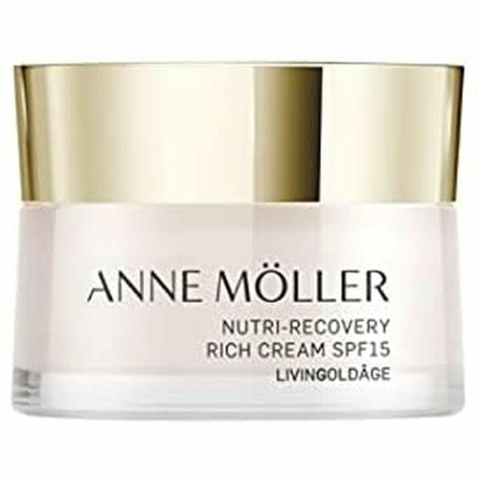 Anne Möller LIVINGOLDÂGE Nutri-Recovery Rich Cream SPF15 Día | Antiedad, Antiarrugas y Redensificante para Piel Madura 50 ml
