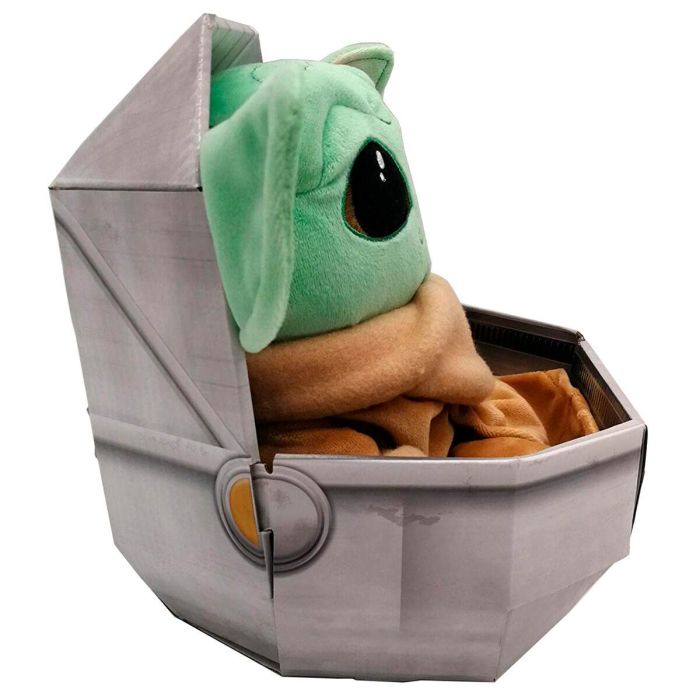 Smoby Peluche Baby Yoda 'El Niño' Star Wars 25 cm, Suave Textil, Apto para Bebés desde 0 Meses, Presentación en Caja Cuna 3