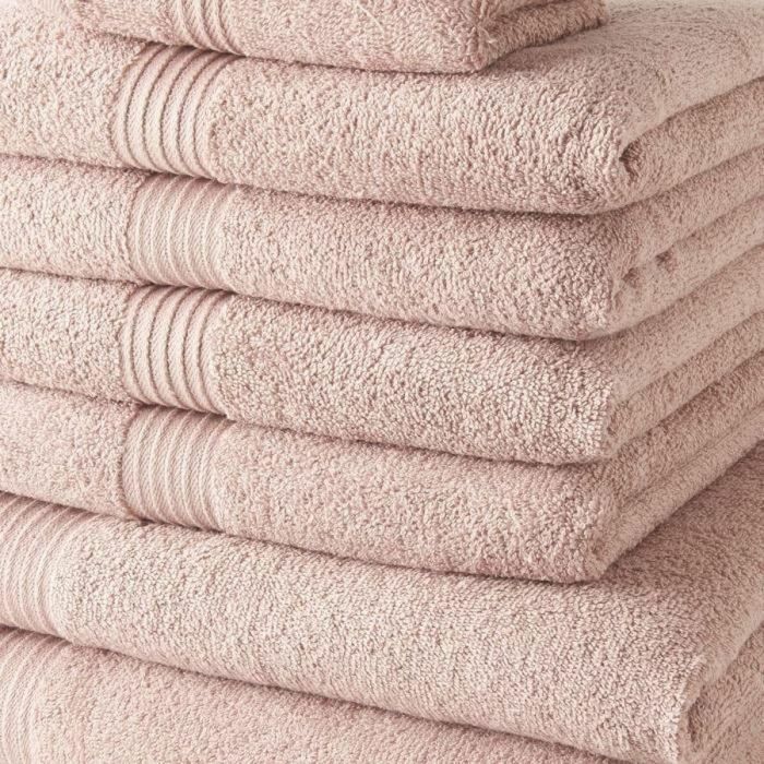 Today TOD3574641225674 Juego de 10 toallas de baño 100% Algodón Rosa arena (4x 30x50, 4x 50x90, 2x 70x130 cm) 1 Today TOD3574641225674 Juego de 10 toallas de baño 100% Algodón Rosa arena (4x 30x50, 4x 50x90, 2x 70x130 cm) 1