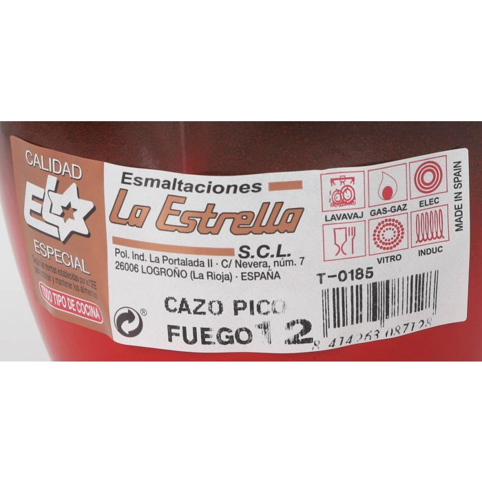 La Estrella Cazo Pico 12 cm 0.7 L Colección Fuego (6 Unidades)