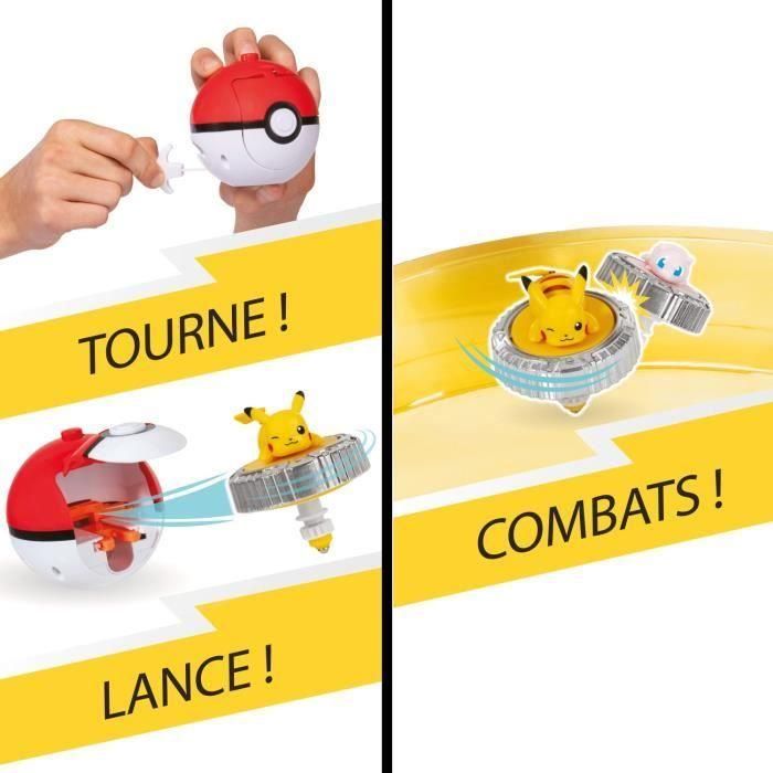 Pokémon Arena y 2 Trompos - BANDAI - JW4403 - Pikachu vs Mewtwo 1 Pokémon Arena y 2 Trompos - BANDAI - JW4403 - Pikachu vs Mewtwo 1