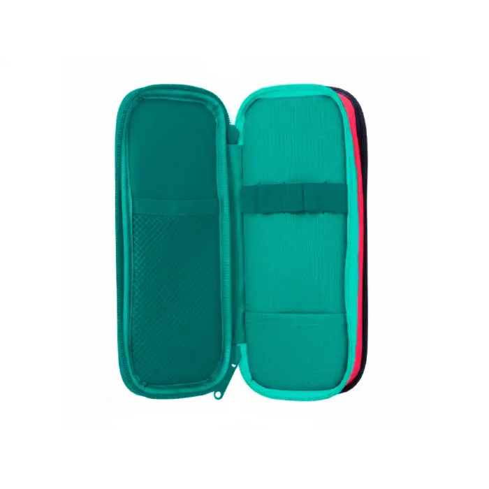 Liderpapel Estuche Portatodo Funky 3 Cremalleras Aperturas Laterales Azul Rojo Verde 220x100x65 mm 6