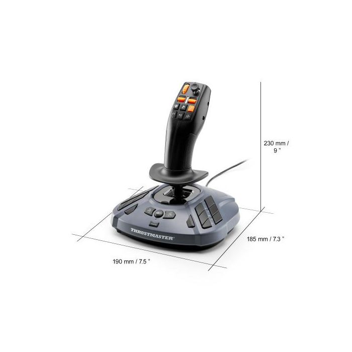 Thrustmaster SimTask FarmStick Joystick Multifuncional para Farming Simulator 22, PC, 33 Botones, Plug & Play 3 Thrustmaster SimTask FarmStick Joystick Multifuncional para Farming Simulator 22, PC, 33 Botones, Plug & Play 3