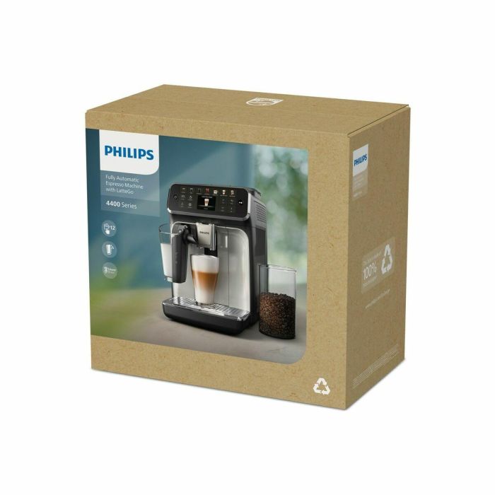 Cafetera Superautomática Philips EP4441/50 Negro 230 W 15 bar 275 g 1,8 L 10 Cafetera Superautomática Philips EP4441/50 Negro 230 W 15 bar 275 g 1,8 L 10