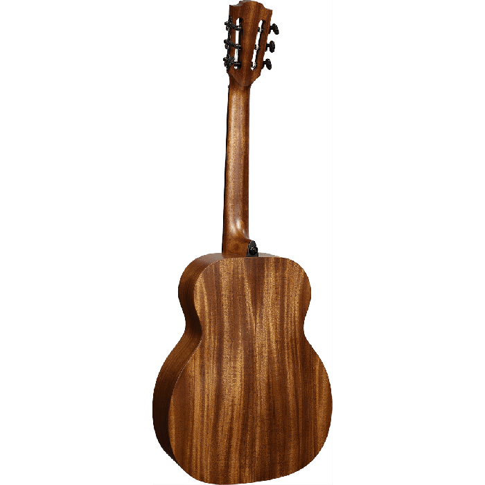 LAG Guitarra Acústica Travel Nylon Blue Wave 1 Electroacústica Cedro Rojo Macizo Caoba Marrón Natural Satinado 4