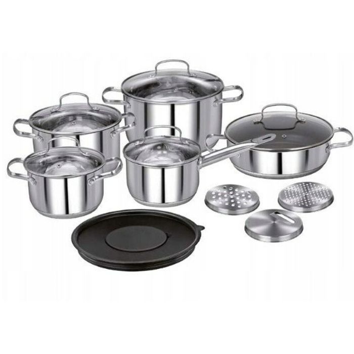Batería de Cocina Smile MGK-22 Acero 14 Piezas 0 Batería de Cocina Smile MGK-22 Acero 14 Piezas 0