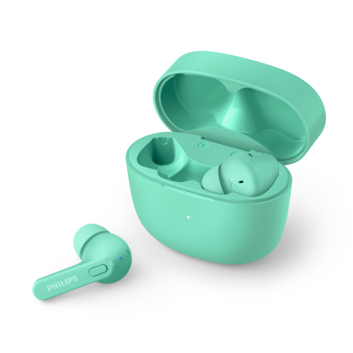 Philips 2000 series TAT2206GR/00 auricular y casco Auriculares True Wireless Stereo (TWS) Dentro de oído Llamadas/Música Bluetooth Turquesa Philips 2000 series TAT2206GR/00 auricular y casco Auriculares True Wireless Stereo (TWS) Dentro de oído Llamadas/Música Bluetooth Turquesa