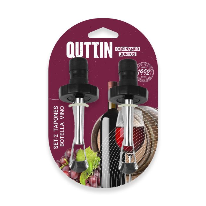 # -144- Set 2 Tapones Botella Vino Quttin (24 Cajas) 2 # -144- Set 2 Tapones Botella Vino Quttin (24 Cajas) 2