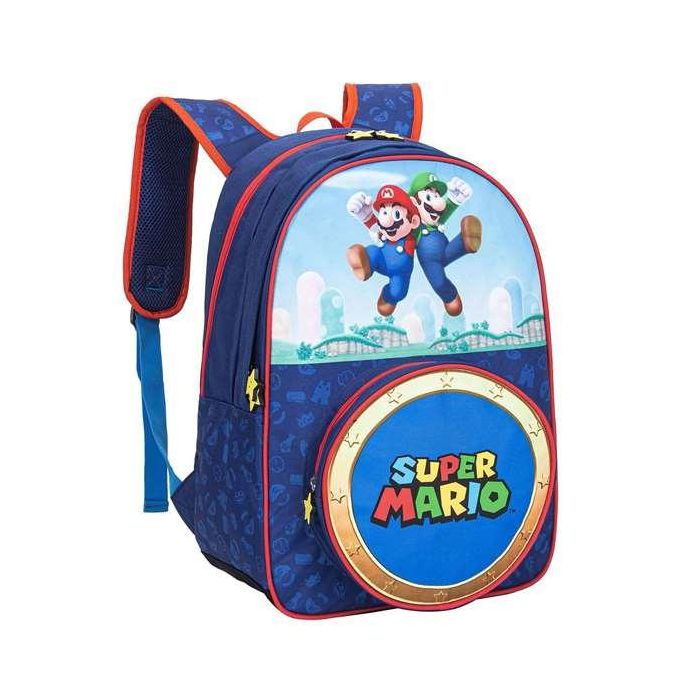 Super mario mochila. bolsillo fontal redondo. interior totalmente forrado y personalizado.28 x 23 x 10 cm. 1 Super mario mochila. bolsillo fontal redondo. interior totalmente forrado y personalizado.28 x 23 x 10 cm. 1