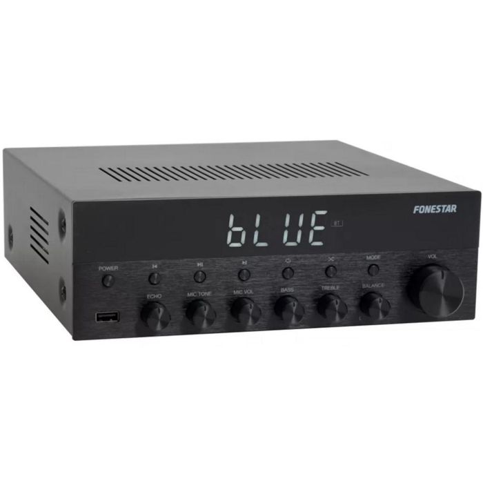 Fonestar sistem AS-1515 Amplificador Estereo Hifi Bluetooth USB MP3 Radio FM 15W RMS 1