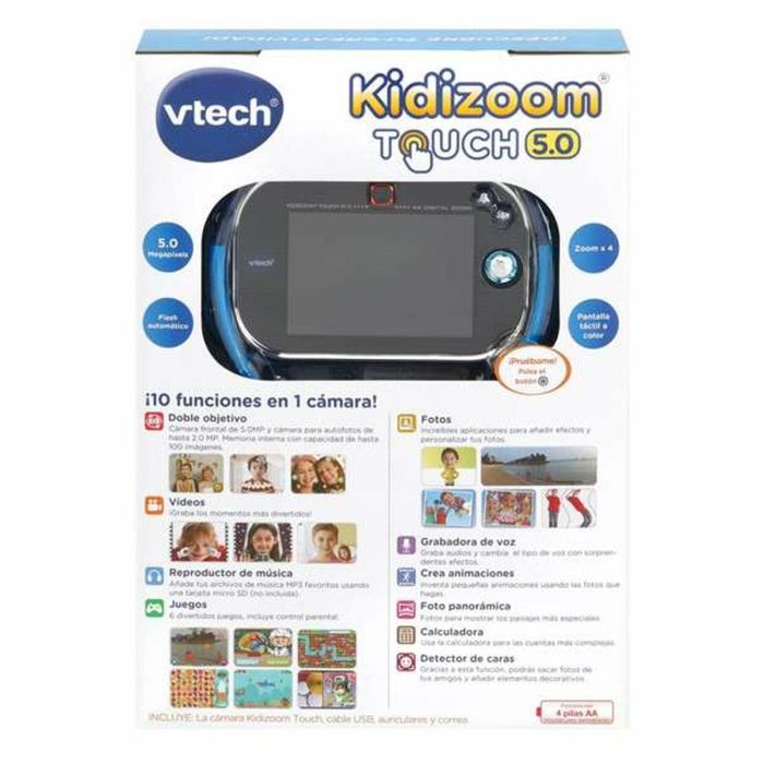 Cámara de fotos digigal kidizoom touch 5 megapíxeles con pantalla táctil de 3,5" y 10 funciones. 8,6x15x3,1 cm 3 Cámara de fotos digigal kidizoom touch 5 megapíxeles con pantalla táctil de 3,5" y 10 funciones. 8,6x15x3,1 cm 3