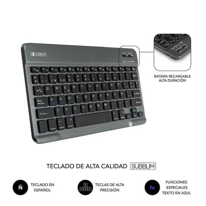 SUBBLIM Funda Tablet KEYTAB PRO BLUETOOTH 10,1" Black 1
