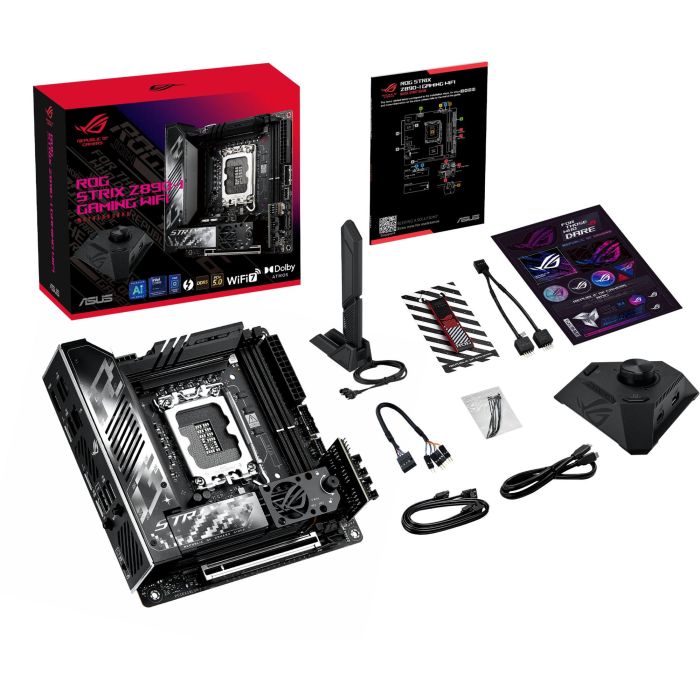 ASUS ROG STRIX Z890-I GAMING WiFi Placa Base Intel Z890 Socket LGA 1851 DDR5 ATX para PC 3 ASUS ROG STRIX Z890-I GAMING WiFi Placa Base Intel Z890 Socket LGA 1851 DDR5 ATX para PC 3