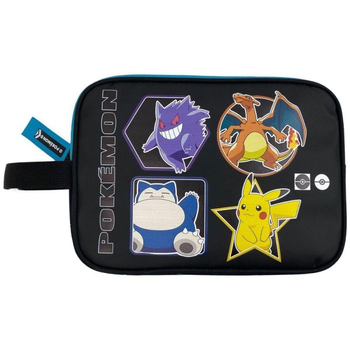 CYP BRANDS Neceser Grande Geo Pokémon con Asa y Compartimento Interior Cremallera - 25x18cm Engomado