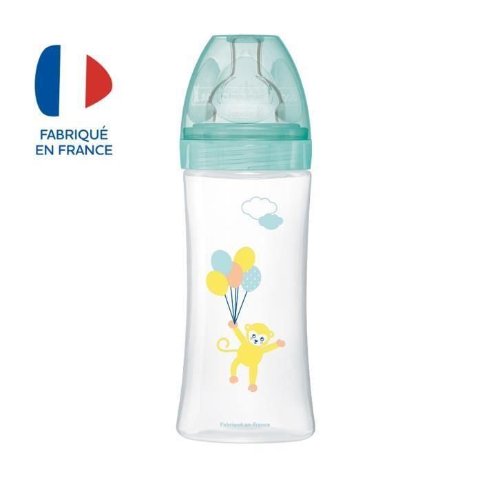 Dodie Sensation + Biberón 330ml con Tetina Plana Flujo Rápido, Sistema Anticólicos Doble Válvula, Aceptado por 95% Bebés Dodie Sensation + Biberón 330ml con Tetina Plana Flujo Rápido, Sistema Anticólicos Doble Válvula, Aceptado por 95% Bebés