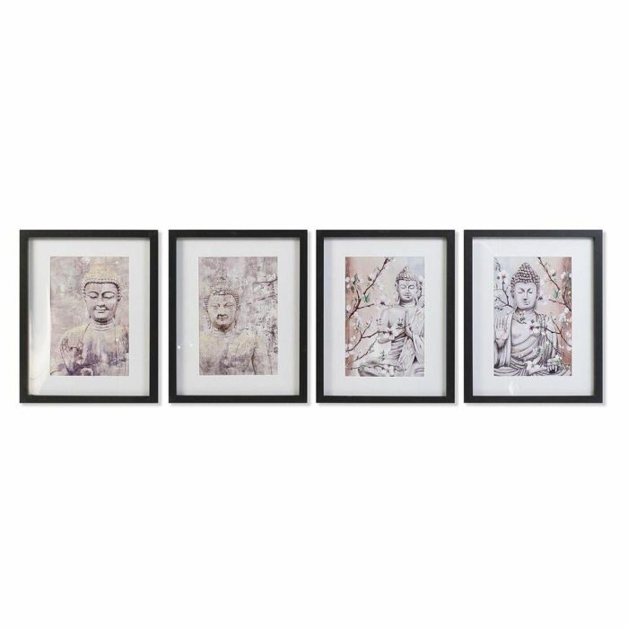 Cuadro Oriental DKD Home Decor Beige 2 x 45 x 35 cm (4 Unidades) Cuadro Oriental DKD Home Decor Beige 2 x 45 x 35 cm (4 Unidades)