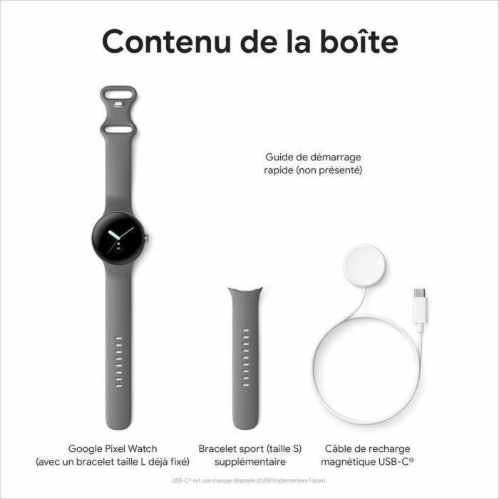 Smartwatch Google Pixel Watch GA04300 Negro Negro mate 1,2" 294 mAh LTE 1 Smartwatch Google Pixel Watch GA04300 Negro Negro mate 1,2" 294 mAh LTE 1