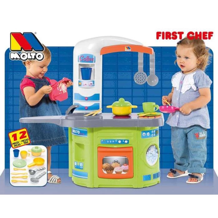 Molto Cocina de Juguete Mi Primera Cocina Roja 68 cm con 12 Accesorios de Plástico para Niños a partir de 2 años 5 Molto Cocina de Juguete Mi Primera Cocina Roja 68 cm con 12 Accesorios de Plástico para Niños a partir de 2 años 5