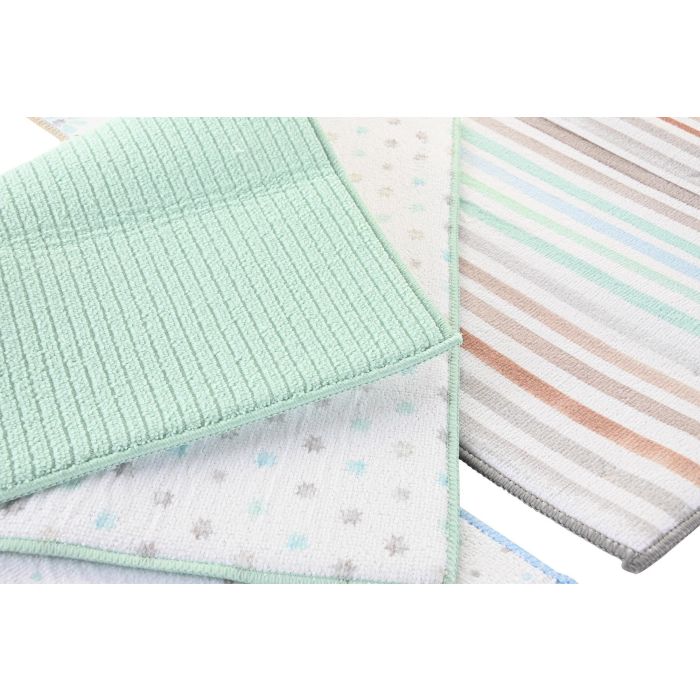 DKD Home Decor Tapete Azul Celeste Gris 38 x 0.7 x 50 cm (12 Unidades) 2