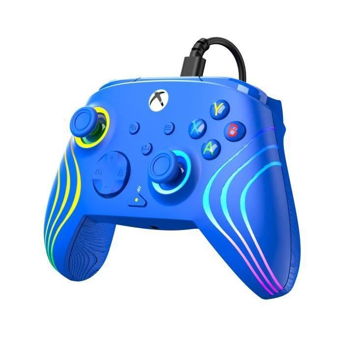 Gamepad - Xbox Series X|S, Xbox One y PC - Afterglow Wave - RGB - Con cable - Azul - TURTLE BEACH 1