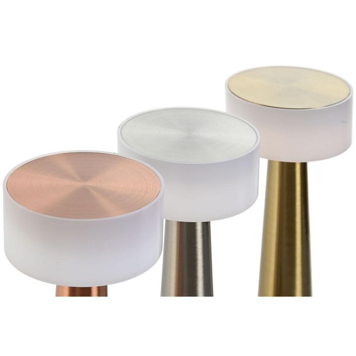 Lampara Sobremesa Moderno DKD Home Decor Plateado Dorado 9 x 21 x 9 cm (3 Unidades) 4 Lampara Sobremesa Moderno DKD Home Decor Plateado Dorado 9 x 21 x 9 cm (3 Unidades) 4