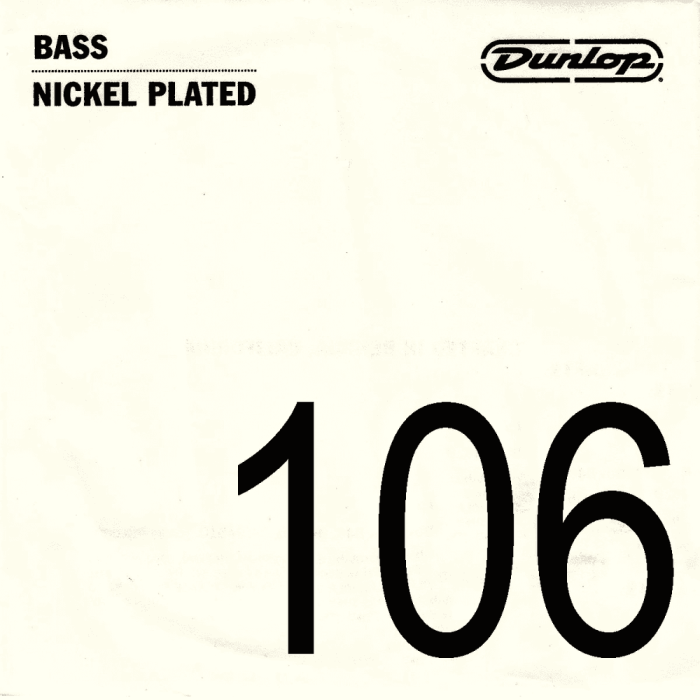 Cuerda Bajo Dunlop Nickel Entorchado .106 1 Cuerda Bajo Dunlop Nickel Entorchado .106 1