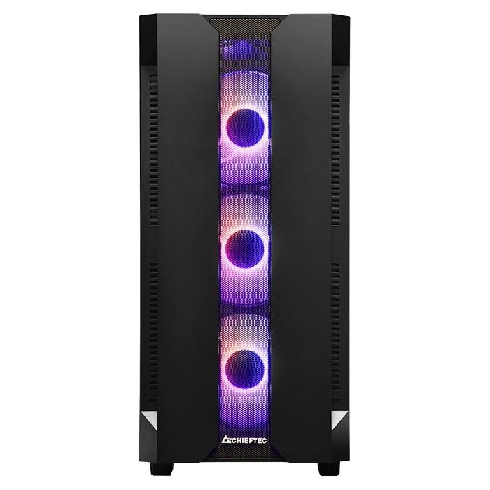 Caja Semitorre ATX/mATX Chieftec GS-01B-OP Blanco Negro 12