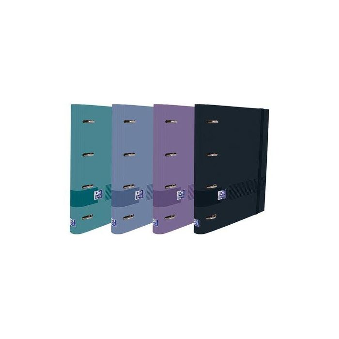 Oxford Europeanbinder A4+ T-Extradura C-Recambio 5x5 C-Surtidos Neutros Carpeta 4 Anillas 35 mm