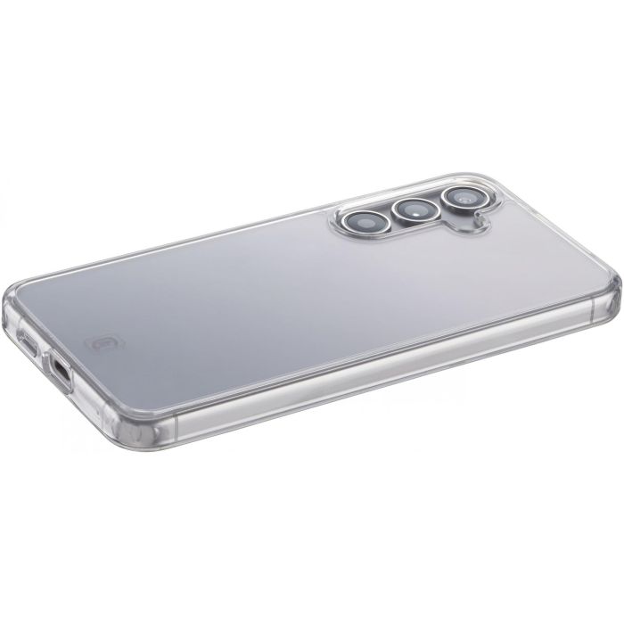 Cellularline Clear Strong Case para Samsung Galaxy S25+ Funda Rígida con Bordes de Goma, Transparente, Antigolpes y Antirayaduras