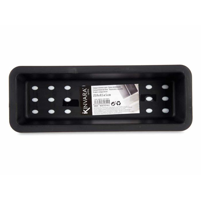 Kinvara Compartimento Cajon Plastico Pequeño Surtido Polipropileno Blanco Gris Negro 24x8.5x5.5 cm (Set de 36) 2 Kinvara Compartimento Cajon Plastico Pequeño Surtido Polipropileno Blanco Gris Negro 24x8.5x5.5 cm (Set de 36) 2