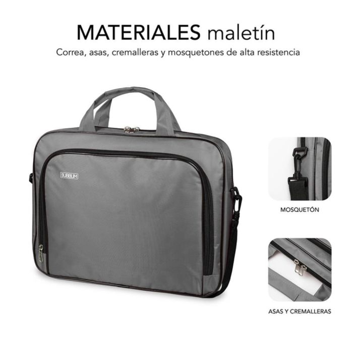 SUBBLIM Maletin Oxford Laptop Bag 15,4-16" Grey 2 SUBBLIM Maletin Oxford Laptop Bag 15,4-16" Grey 2