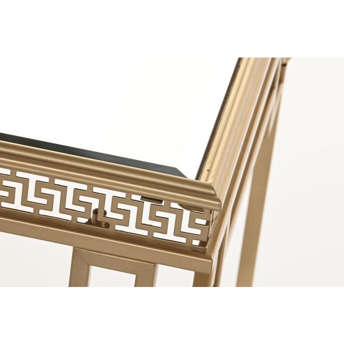 DKD Home Decor Mesa Centro Oriental de Metal y Espejo Dorado 44x85x48 cm 2 DKD Home Decor Mesa Centro Oriental de Metal y Espejo Dorado 44x85x48 cm 2