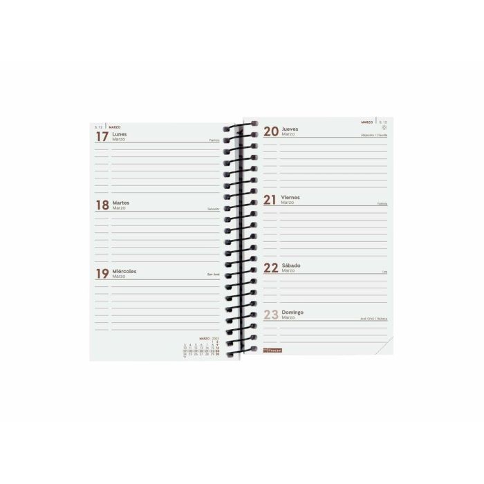 Agenda Finocam YEAR Negro Mini 7,9 x 12,7 cm 2025 2