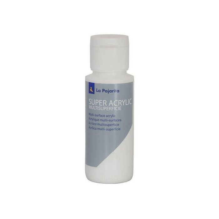 Pintura Acrilica La Pajarita 60 Ml (Bote) Blanco A-01 6 unidades