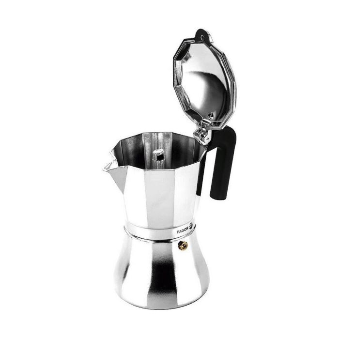 Cafetera Italiana Fagor Acero Aluminio 9 Tazas (1 unidad) 3 Cafetera Italiana Fagor Acero Aluminio 9 Tazas (1 unidad) 3