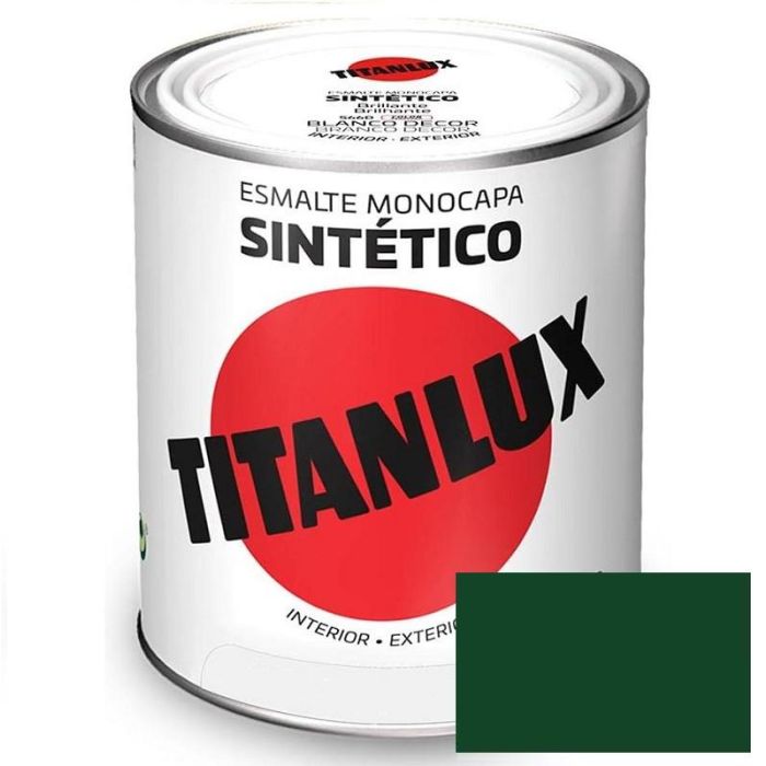 Titanlux 559 Esmalte Sintético Industrial Verde Mayo 750ml Secado Rápido para Acero y Metales, Aplicación con Rodillo o Pistola
