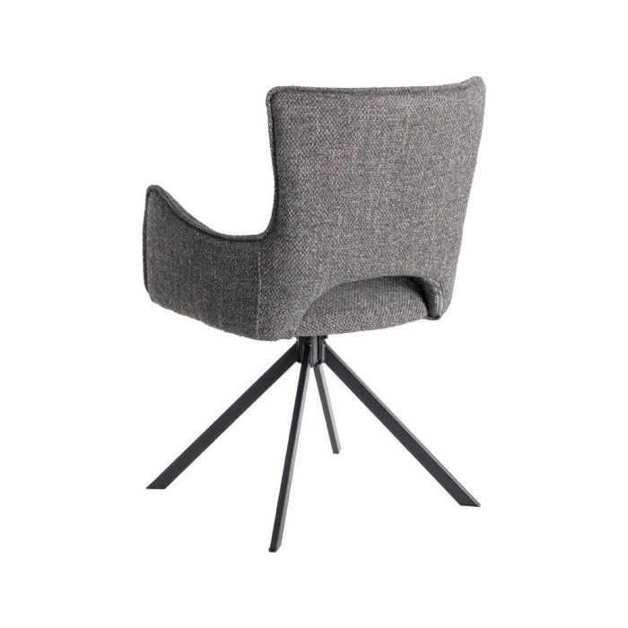 Silla Gris Tejido-Metal Salón 58,50 X 60 X 86,50 cm