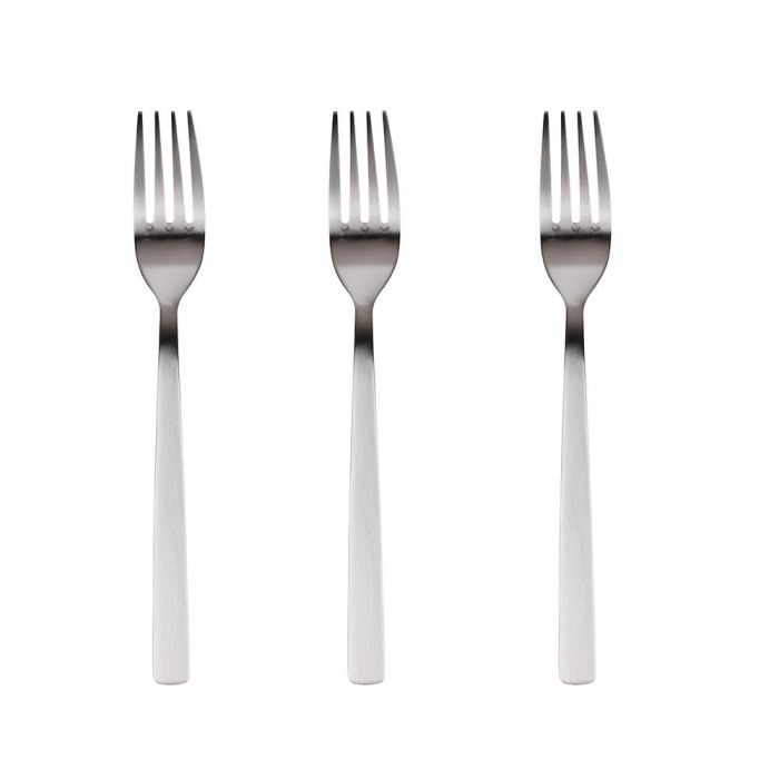 San Ignacio Set de 3 Tenedores Root de Acero Inoxidable Reciclado Mate Sg-7771