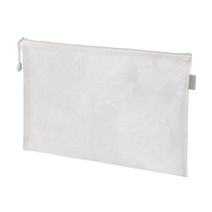 Liderpapel Bolsa Zipper Bag de Poliéster Transpirable Multiusos DIN A4 Blanco 2 Liderpapel Bolsa Zipper Bag de Poliéster Transpirable Multiusos DIN A4 Blanco 2