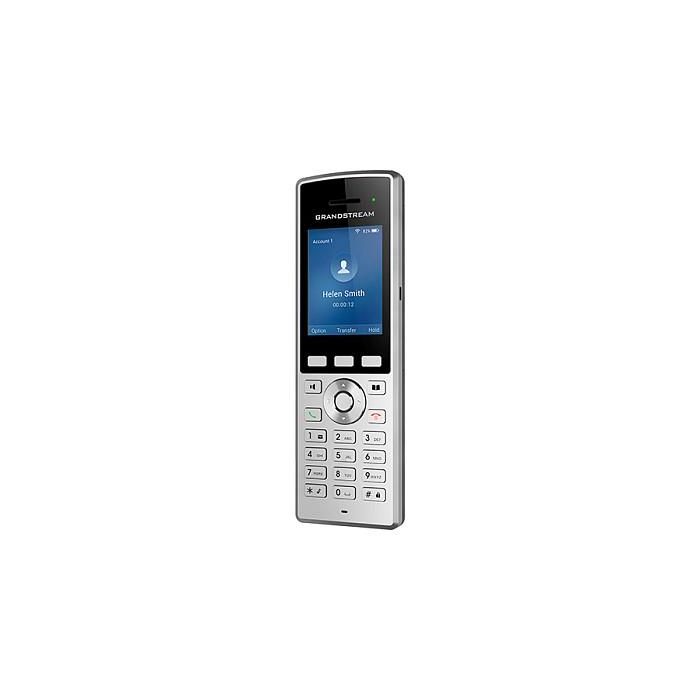 Grandstream WP822 Teléfono IP Inalámbrico WiFi Negro/Plata 2 Líneas 2.4" LCD 2