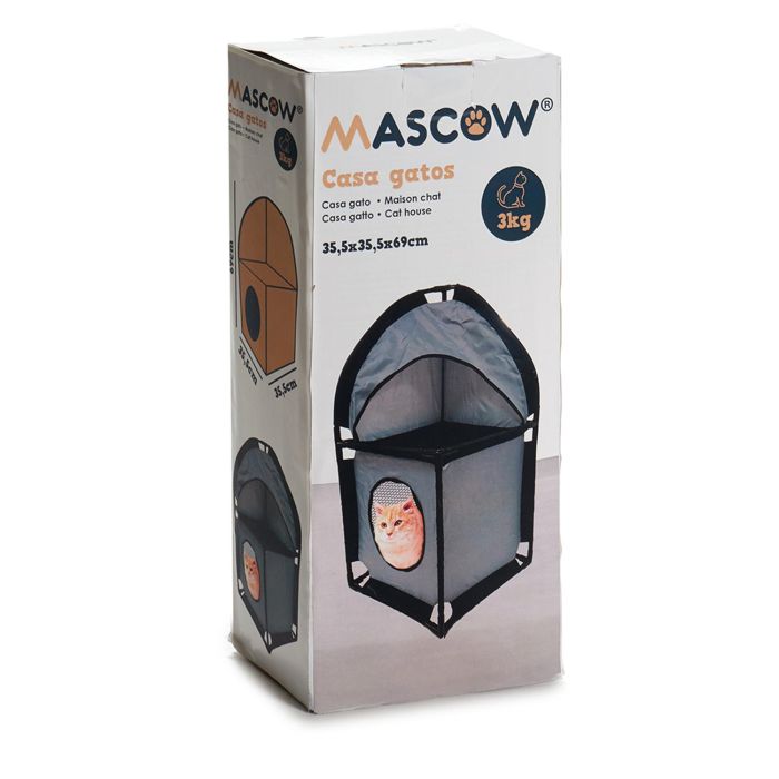 Torre Esquinera Para Gatos Gris Mascow 34x10x8 cm (8 Unidades) 1
